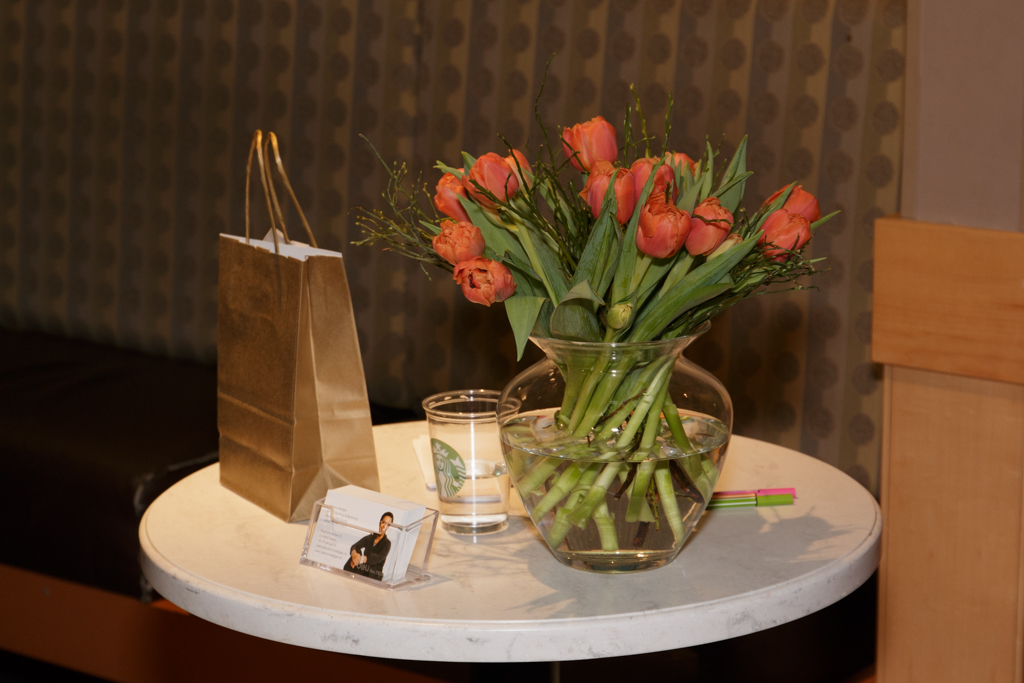 Rednertischchen an der Nacht der Frau 2015