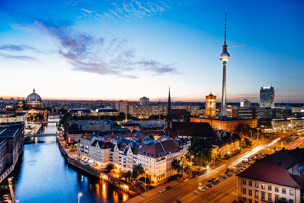 Berlin in der Dämmerung