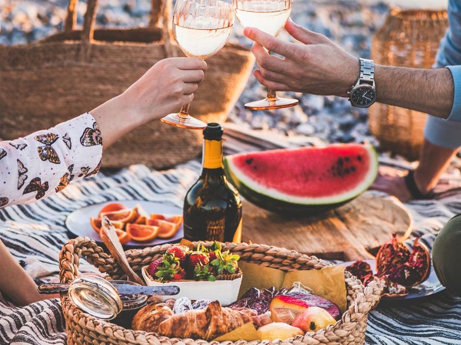 Romantisches Picknick zu zweit