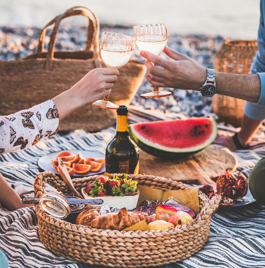 Romantisches Picknick zu zweit