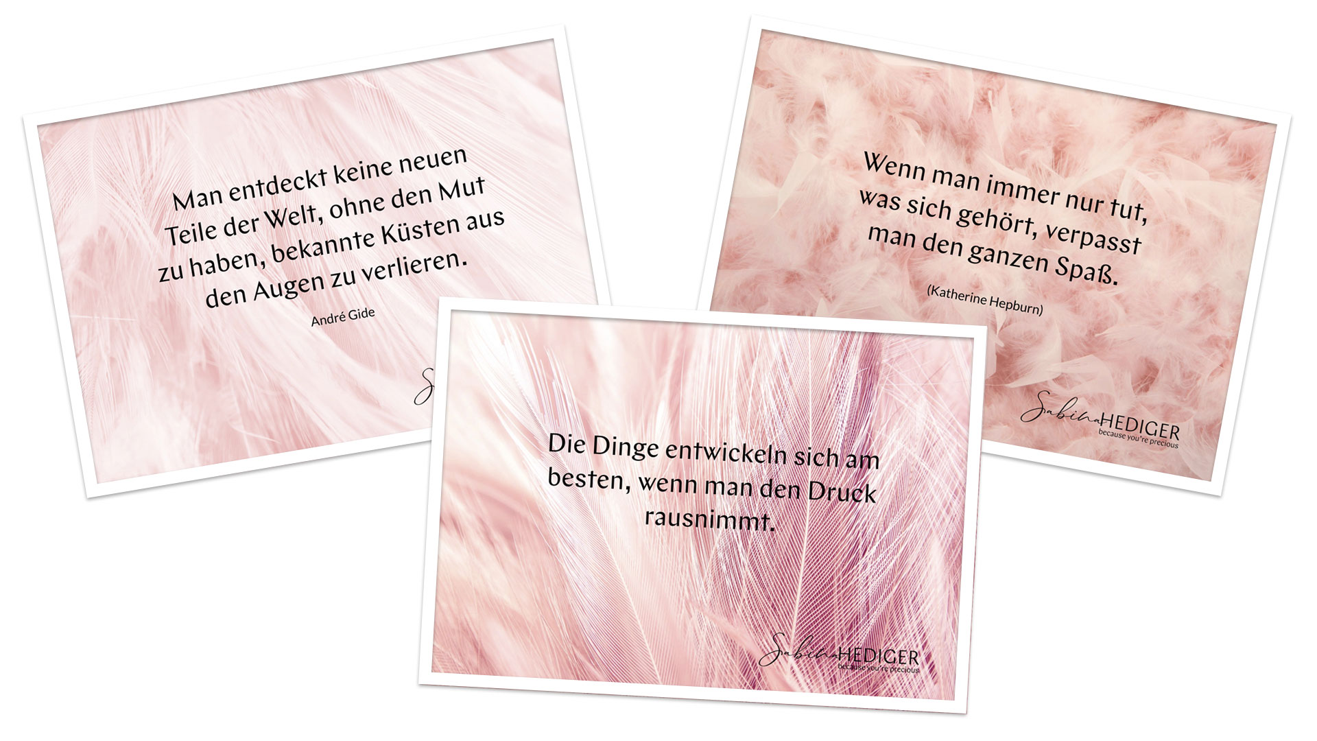 Sabina Hediger Freebie Zitate